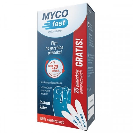 MYCOfast, płyn na grzybicę paznokci, 5 ml + 20 pilniczków
