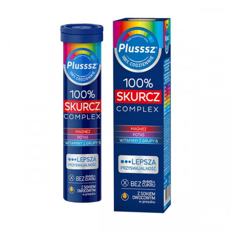 Plusssz 100% Skurcz Complex, tabletki musujące, 20 szt.