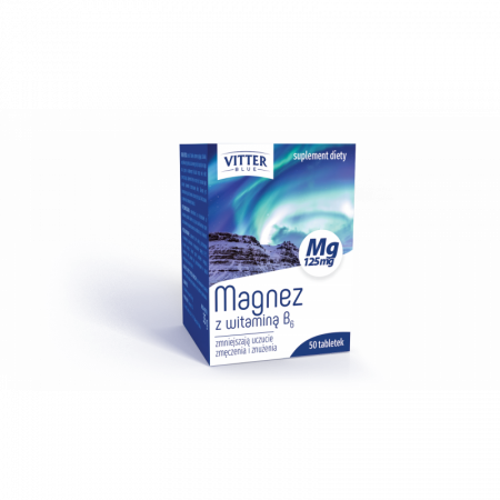 Magnez z witaminą B6 VITTER BLUE 50 tabl.