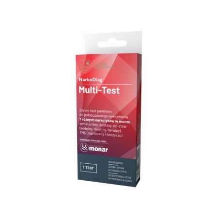 NarkoDiag Multi-Test, szybki test panelowy do wykrywania
