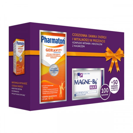 Pharmaton Geriavit, tabletki, 100 szt. + Magne-B6 Max