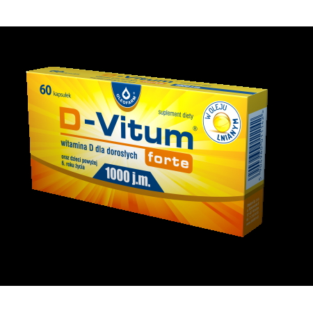 D-Vitum forte Witamina D 1000 j.m. 60 kapsułek (data ważności