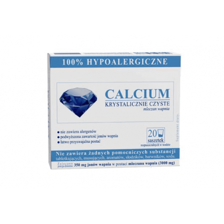 Calcium Krystalicznie Czyste 100% hypoalergiczne wapno