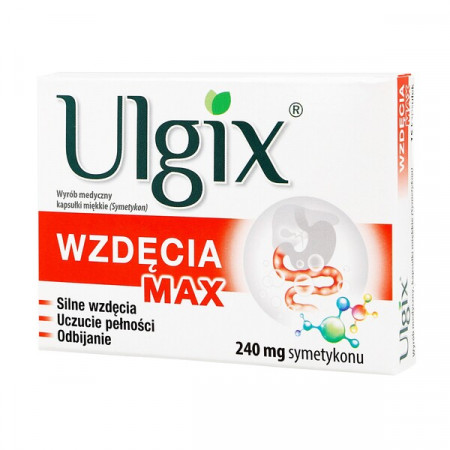 Ulgix Wzdęcia Max, kapsułki miękkie, 15 szt.