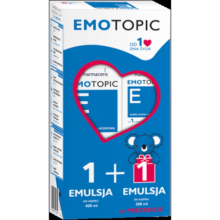 PHARMACERIS EMOTOPIC EMULSJA DO KĄPIELI 400 +200ml