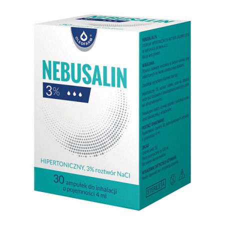 Nebusalin 3%, roztwór do inhalacji, 4 ml, 30 ampułek