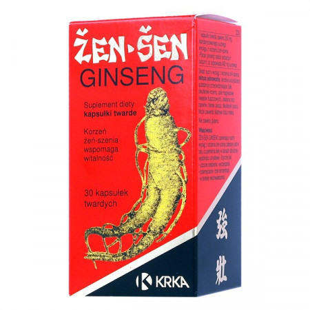 Żeń-szeń Ginseng, kapsułki twarde, 30 szt.