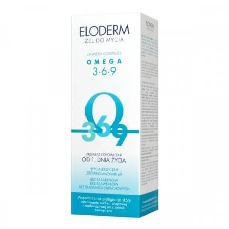 Eloderm Omega 3-6-9, żel do mycia, 200 ml