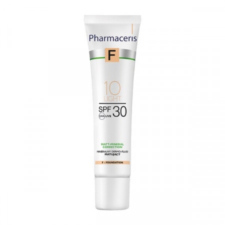 Pharmaceris F, mineralny dermo-fluid matujący SPF 30, 10 Light