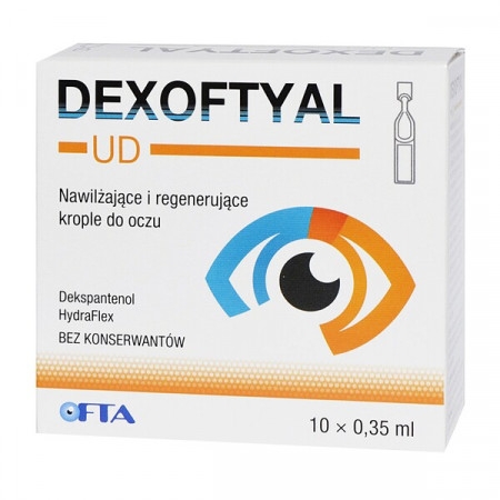 Dexoftyal UD, krople do oczu, 0,35 ml, 10 pojemników
