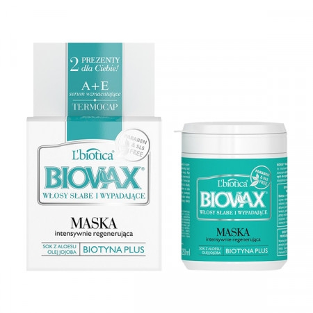 Biovax, intensywnie regenerująca maseczka do włosów słabych