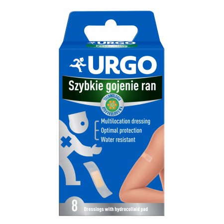 URGO, Szybkie gojenie ran, opatrunek z kompresem