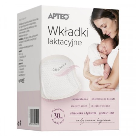 Wkładki laktacyjne APTEO CARE, 30 sztuk