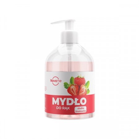 NOVAME, Mydło do rąk, słodka truskawka, 500 ml