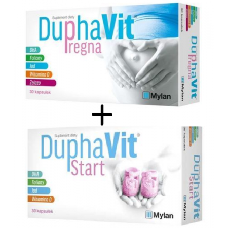 DuphaVit Combo Pack (Start+Pregna), 30 kaps. + 30 kaps.