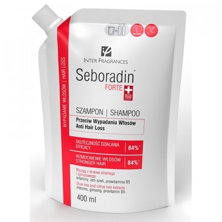 Seboradin Forte Szampon przeciw wypadaniu włosów zapas - 400 ml
