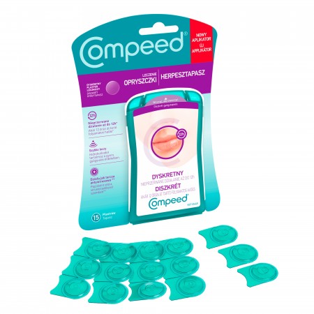 Compeed Dyskretny plaster leczniczy, leczenie opryszczki 15 szt.