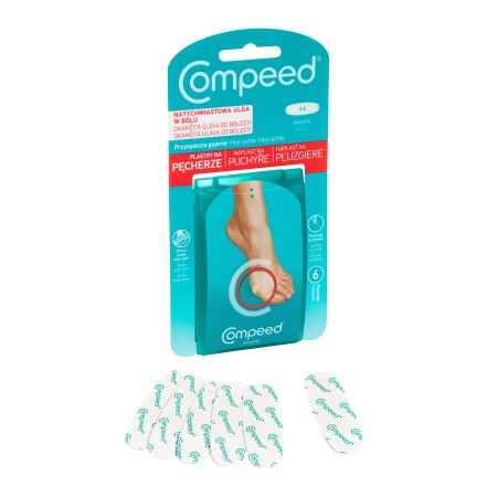 Compeed Plastry na pęcherze, wąskie, 6 szt