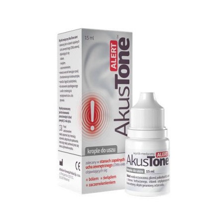 Akustone Alert krople do uszu roztwór, 15ml