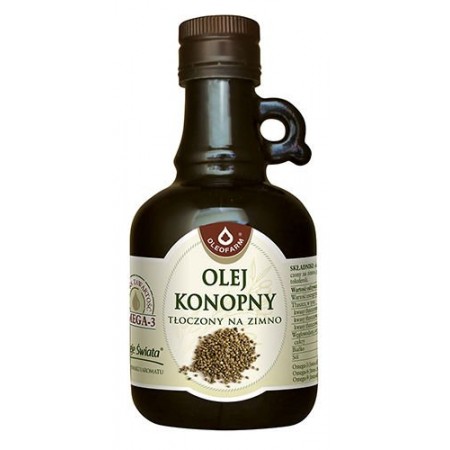 Olej konopny tłoczony na zimno 250 ml