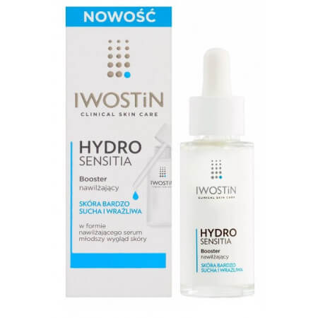 Iwostin Hydro Sensitia, booster nawilżający, serum, skóra sucha