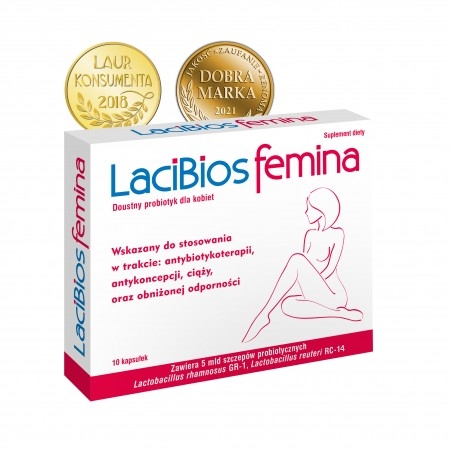 LaciBios Femina, 10 kapsułek (tylko odbiór osobisty)