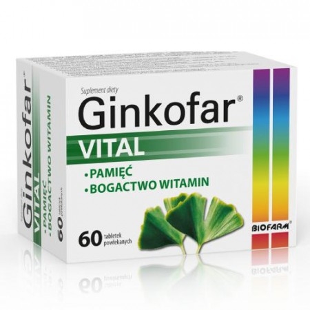 GINKOFAR VITAL, 60 tabletek powlekanych