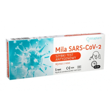 Mila SARS-CoV-2 Szybki Test Antygenowy (Wymaz z nosa) 1 szt.
