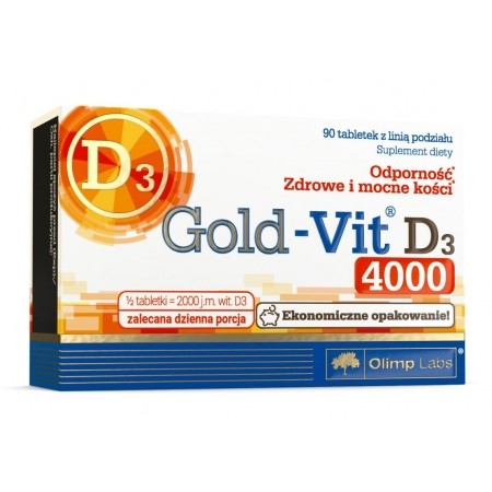 Olimp Gold-Vit D3+K2 4000 - wzmocnienie kości i stawów, 30