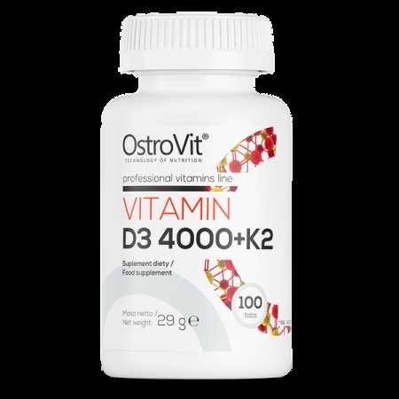 OstroVit Witamina D3 4000 + K2 100 tabletek