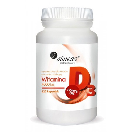 Witamina D3 FORTE 4000 j.m. 120 kaps. Aliness