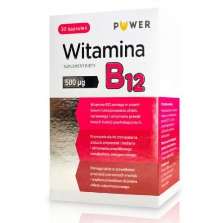 Witamina B12 Forte PUWER kaps. 30 kaps.