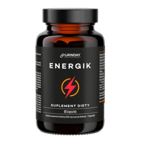 GRINDAY ENERGIK - naturalny energetyk, 60 kapsułek