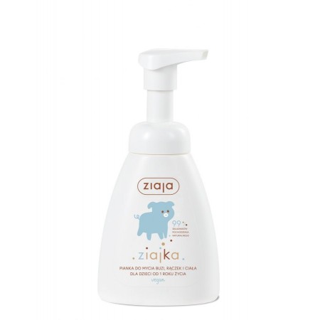 Ziaja ziajka pianka oczyszczająca do mycia buzi, rączek i ciała