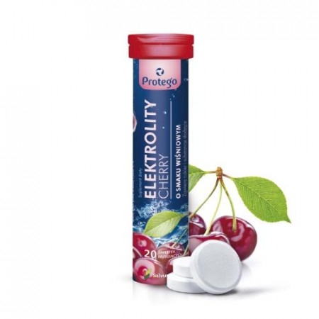 Salvum Lab Protego Elektrolity Cherry, 20 tabletek musujących