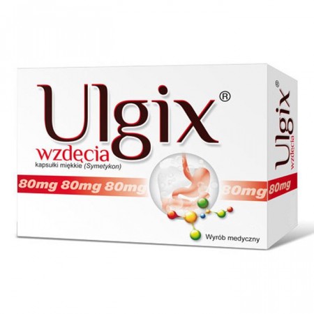 Ulgix Wzdęcia, 80mg, 50 kapsułek