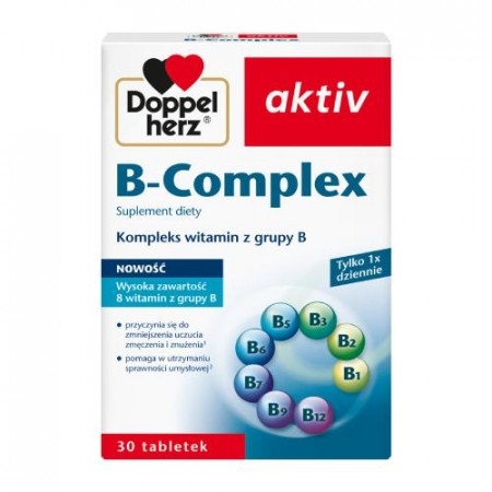 DOPPELHERZ AKTIV B-Complex, 30 tabletek