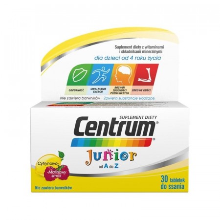 Centrum Junior, 30 tabletek do ssania (data ważności 10/2024)