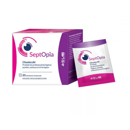 SeptOpia - chusteczki jednorazowe do higieny powiek, 20 sztuk