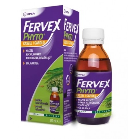 fervex phyto kaszel i gardło, syrop 120 ml