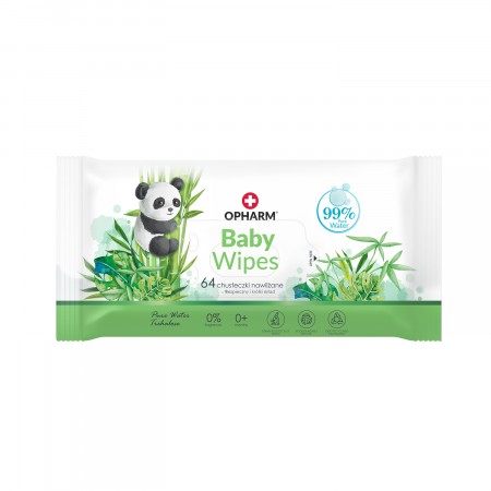 Opharm Baby Wipes Chusteczki nawilżane - - 64 szt.
