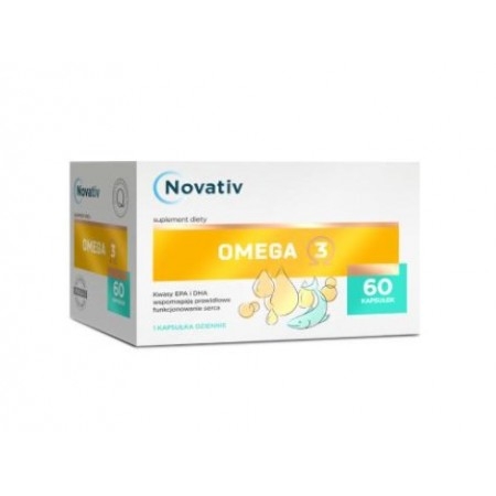 Novativ Omega-3 kaps. 60 kaps. (data ważności 09/24)