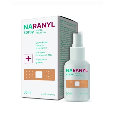 Naranyl Spray 50 ml wspomaga leczenie ran