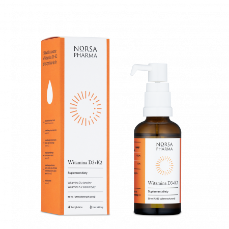 Witamina d3+k2 50 ml Norsa Pharma