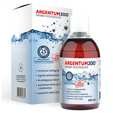 Aura Herbals Argentum 200 Srebro Koloidalne Tonik 25 ppm - -
