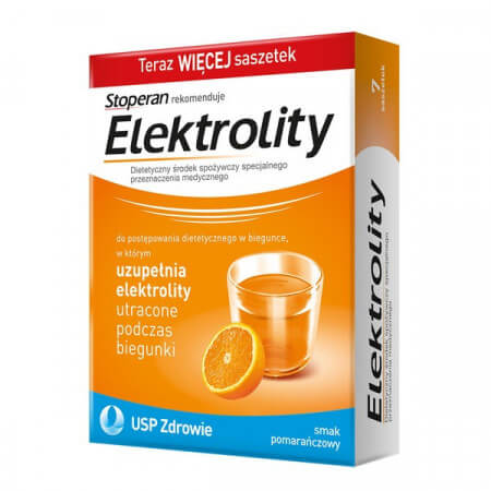 Elektrolity smak pomarańczowy 7 saszetek