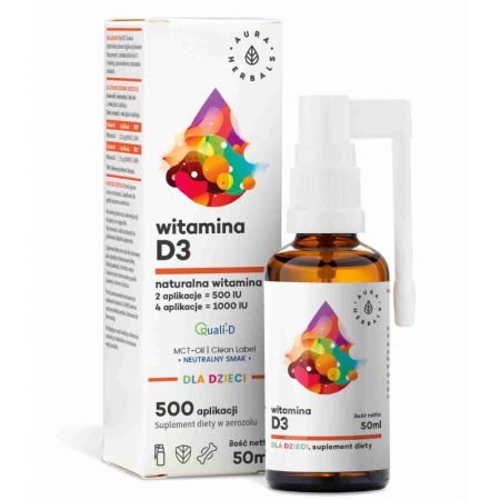 Witamina D3 MCT dla dzieci spray - 50 ml