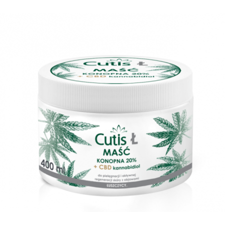 Cutis Ł Łuszczyca Maść konopna 20% + CBD - - 400 ml