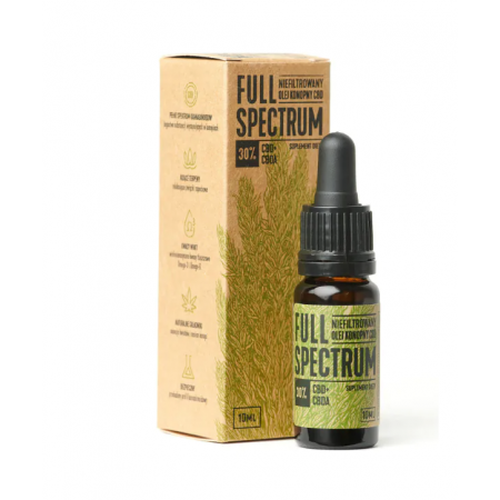 Full Spectrum Olejek konopny CBD + CBDA 30% - - 10 ml