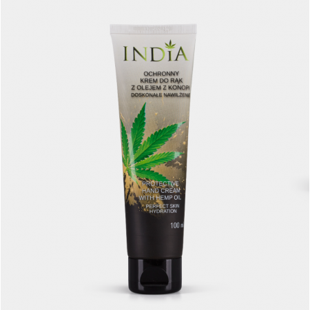 INDIA Ochronny krem do rąk z olejem konopnym 100ml